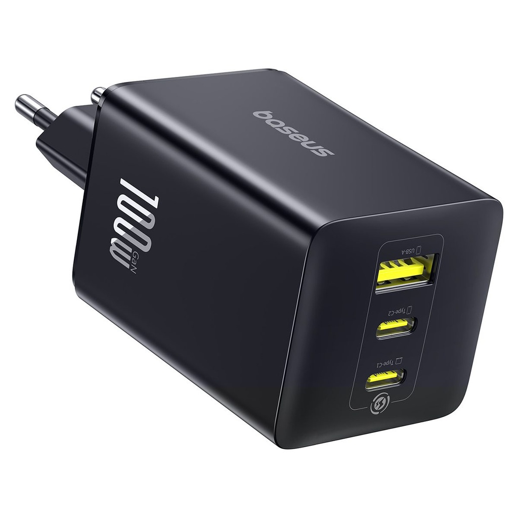 Baseus EnerFill FE11 100W Wall Charger 2 x USB-C + USB-A - Black