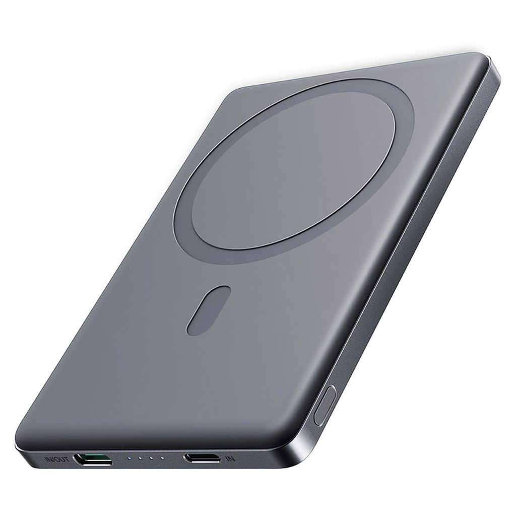 Powerbank Joyroom JR-PBM08 5000mAh 20W ultra-thin with inductive charging - gray