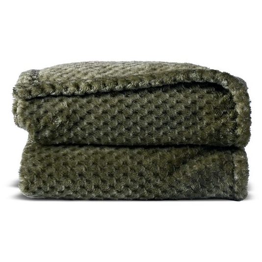 Sagaform Anni Fleece Plaid, Green