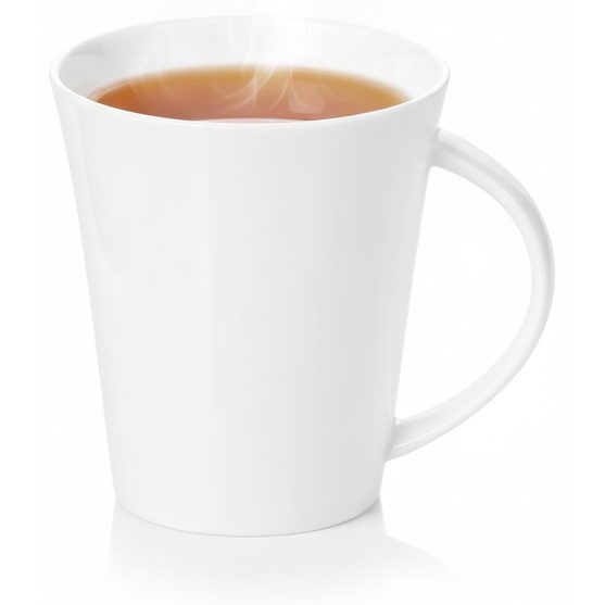 Mug for coffee and tea 380 ml white porcelain