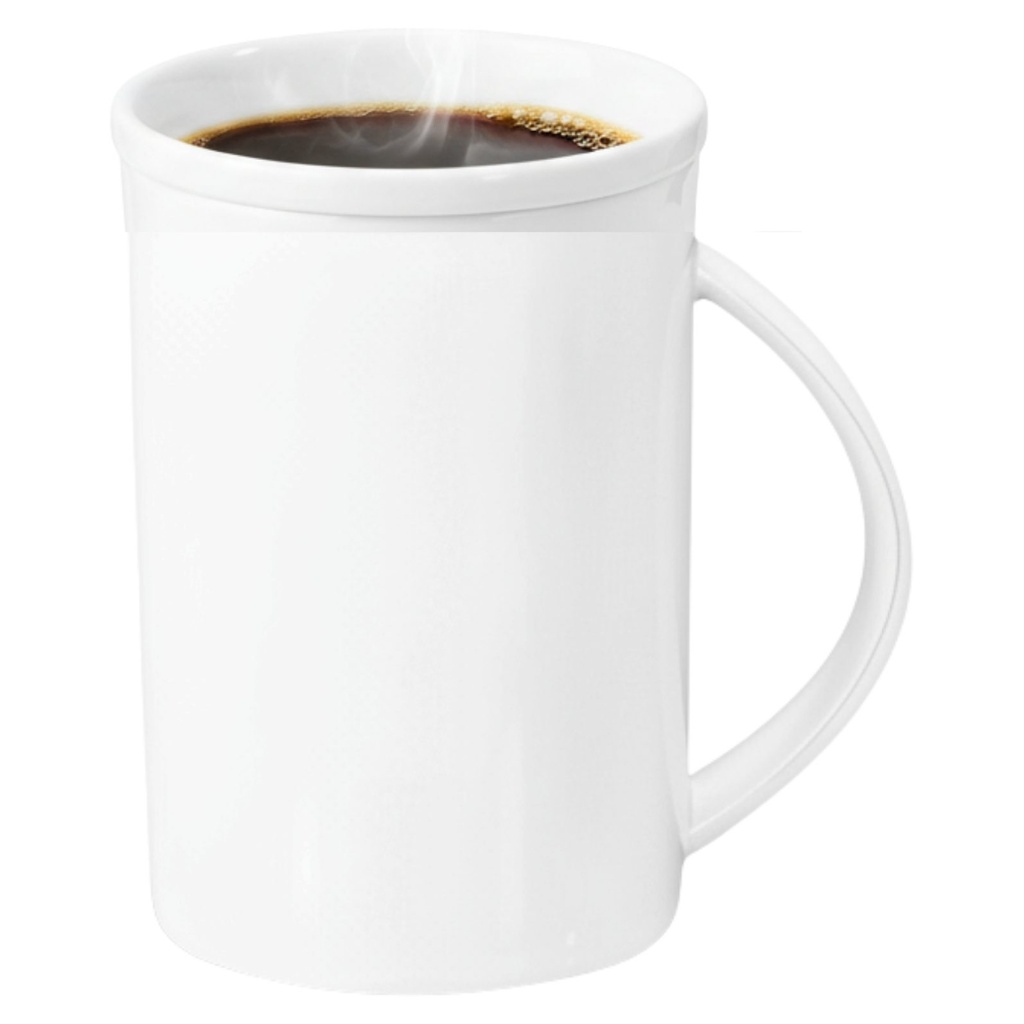 Mug 450 ml white porcelain