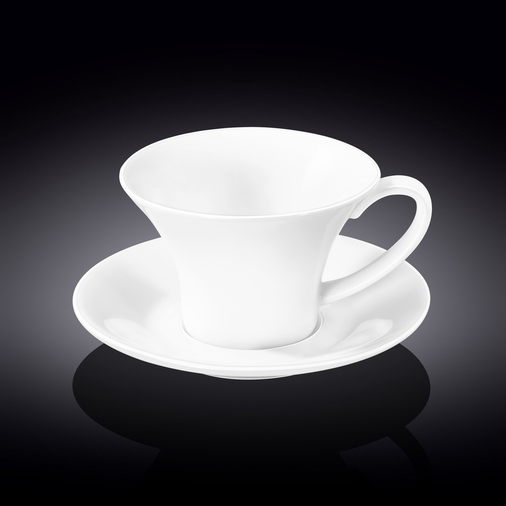 Tea cup 430 ml and saucer WL-993172/AB