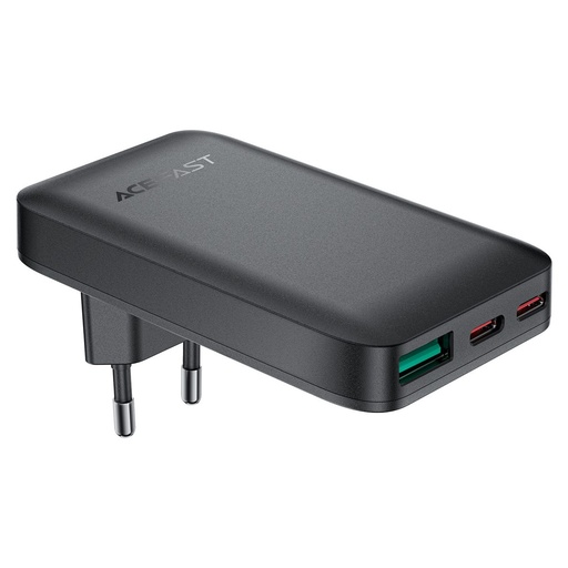 Acefast A100 65W GaN 2 USB-C+ USB-A Charger Ultra Slim - Black