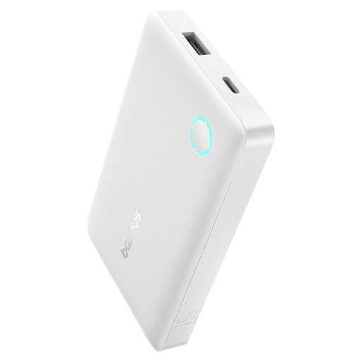 Baseus EnerFill FP11 10000mAh 15W Power Bank with White USB-C Cable 20V/3A 30cm - White