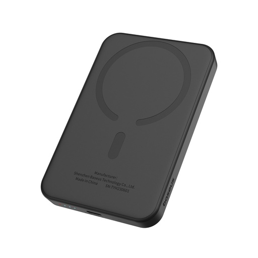 Baseus Magnetic Mini 5000mAh 20W MagSafe Compatible Power Bank with USB-C Cable - Black