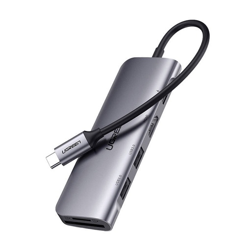 UGREEN CM195 USB-C Hub with HDMI 4K, SD/TF and 100W PD - Grey